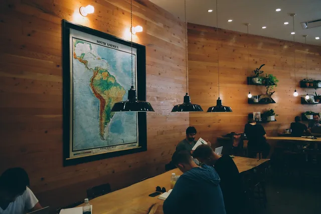 group, people, reading, working, cafe, restaurant, coworking, lights, wood, tables, brown work, brown reading, brown restaurant, brown cafe, brown group, coworking, coworking, coworking, coworking, coworking. Coworking service quality