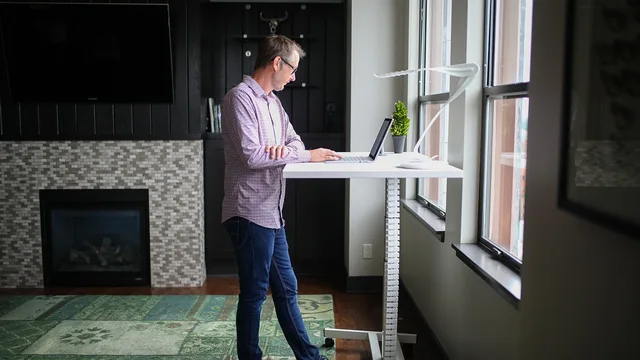 standing desk, working, office, interior design, work space, home office, standing desk, standing desk, standing desk, standing desk, standing desk. Flexible office changes