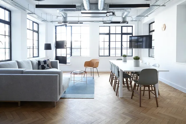 interior, design, tables, chairs, white, wall, window, ceiling, floor, meeting, room, office, frame, art, ceiling, ceiling, ceiling, meeting, meeting, meeting, meeting, office, office, office, office, office. Managing recurring room reservations: setup and exceptions